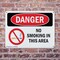 Signmission No Smoking In This Area Danger Sign, Plastic, 10in W x 7in L, 2PK OS-2PACK-DS-P-710-L-1471 - alternate 4